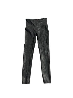 SPANX Black Leggings with Red Brand Tag